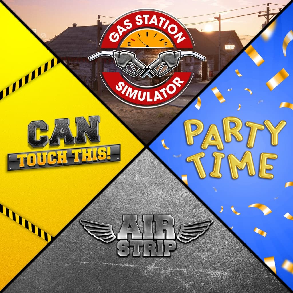 Gas Station Simulator, Airstrip DLC, Can Touch This DLC and Party Time DLC Bundle PS5 Price Türkiye